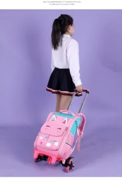 Unicorn Rolling Backpacks Bags For Girls -Unicorn Fashion 379141 kibiib