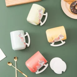 Best Selling Unicorn Creative Ceramic Coffee Mug -Unicorn Fashion 3D Relief Unicorn Mug Creative Ceramic Coffee Tea Cup Cute Cartoon Shake The Unicorn Bottle Novelty 1