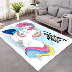Rainbow Unicorn Fleece Blanket
