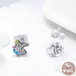 Unicorn Memory Stud Earrings -Unicorn Fashion 40887 b70153