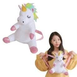 Unicorn Plush Toy Backpack
