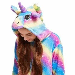 Colorful Rainbow Unicorn Onesie Costume For Girls -Unicorn Fashion 41