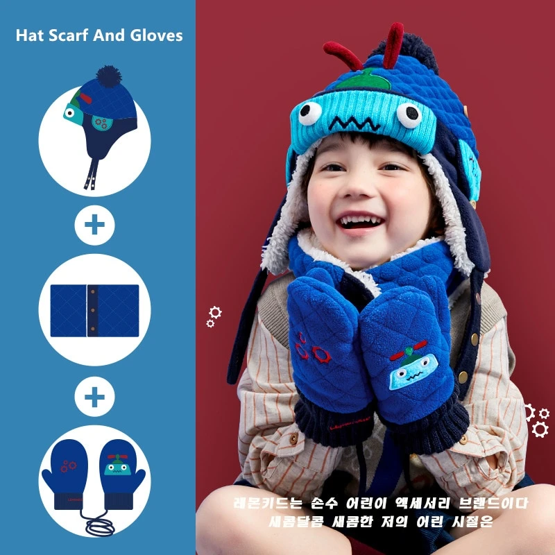 Combo Unicorn Winter Scarf Hat Gloves 7 Combo Unicorn Winter Scarf Hat Gloves - Image 5