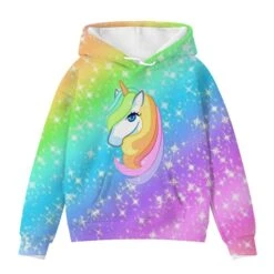 Colorful Rainbow Unicorn Hoodie -Unicorn Fashion 417114 9gqg5v