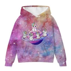 Colorful Rainbow Unicorn Hoodie -Unicorn Fashion 417114 orv61e