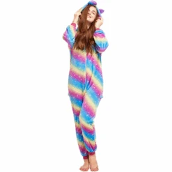 Colorful Rainbow Unicorn Onesie Costume For Girls -Unicorn Fashion 42