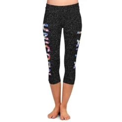 Women Unicorn Capri Leggings