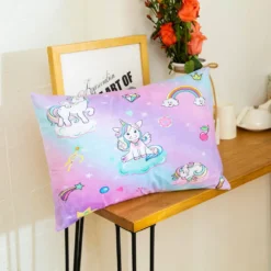 Cute Rainbow Unicorn Pillow Case -Unicorn Fashion 48 35cm 19 14inch Cute Rainbow Unicorn Pattern Pillow Case Cover for Baby Girl s Room 2