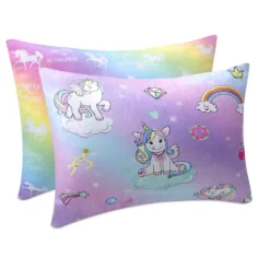 Cute Rainbow Unicorn Pillow Case