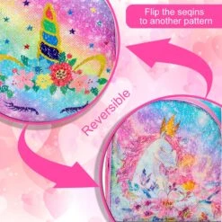 Unicorn Colorful Sequin Backpack Set -Unicorn Fashion 490328 x7uan3