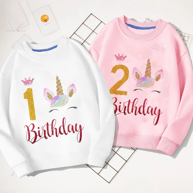 Birthday Unicorn Sweatshirts