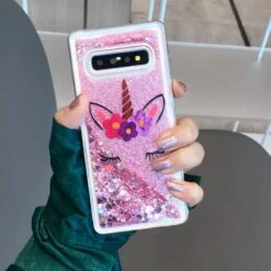 Unicorn Liquid Glitter Heart Cases For Samsung IPhone -Unicorn Fashion 49351 vutv0a