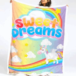 Sweet Dream Unicorn Fleece Blanket