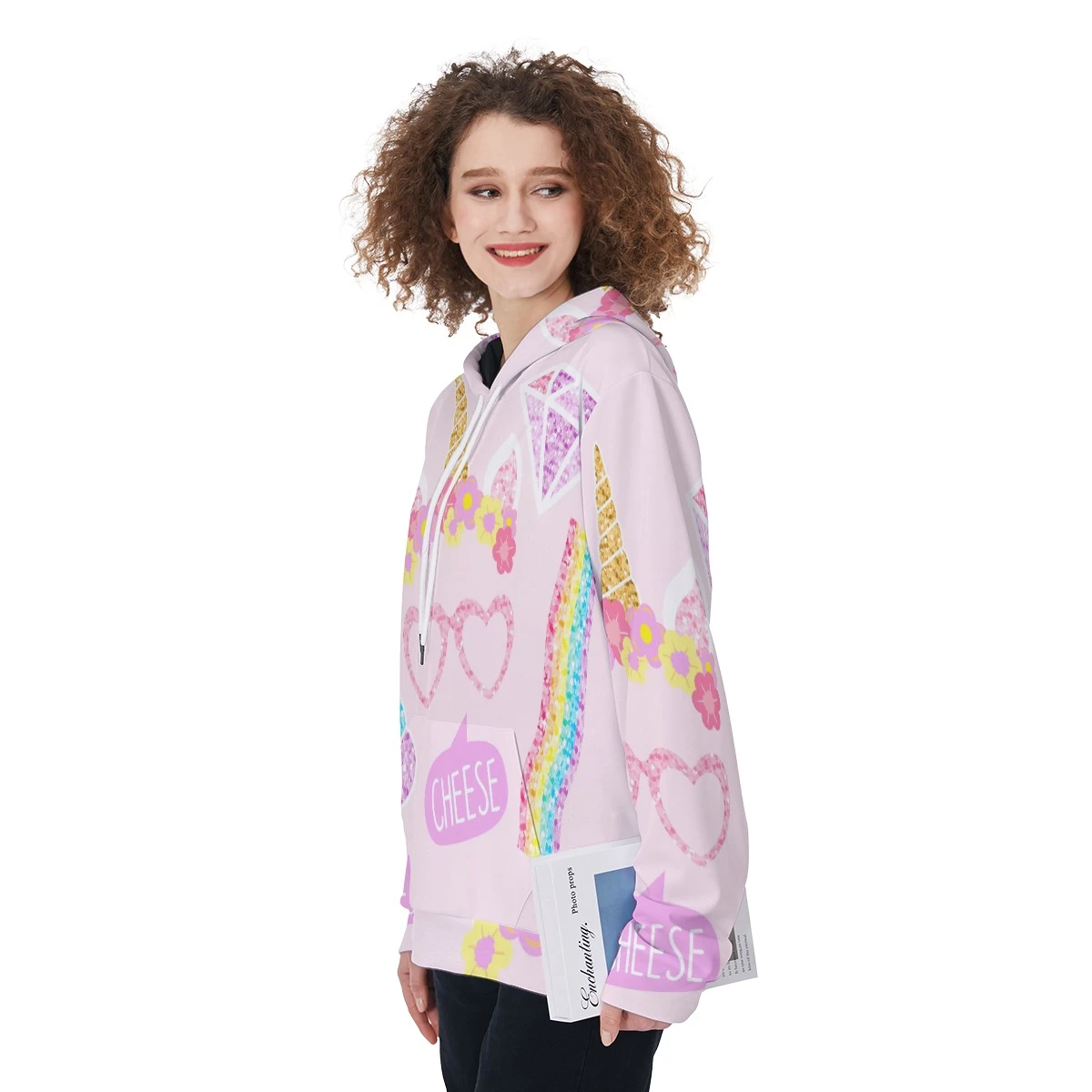 Unicorn Icons All-Over Print Women’s Pullover Hoodie 5 Unicorn Icons All-Over Print Women’s Pullover Hoodie - Image 3