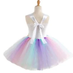 Flowers Unicorn Tutu Dress With Hair Band And Wings -Unicorn Fashion 52856 5fpekk
