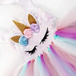 Unicorn Sequin Tutu Dress With Headband -Unicorn Fashion 52968 dobfxh