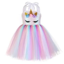 Unicorn Sequin Tutu Dress With Headband -Unicorn Fashion 52968 fmuzlj