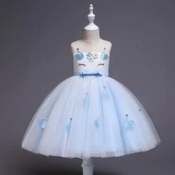 Girls Unicorn Tutu Dress With Headband -Unicorn Fashion 53132 qyuyr7