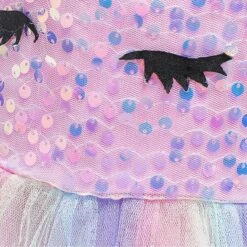 Unicorn Girl Sequined Dress With Headband -Unicorn Fashion 53160 3igvcy