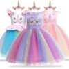 Unicorn Party Dresses For Girls -Unicorn Fashion 53383 qstpps