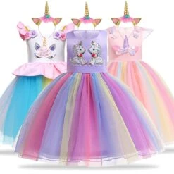 Unicorn Party Dresses For Girls