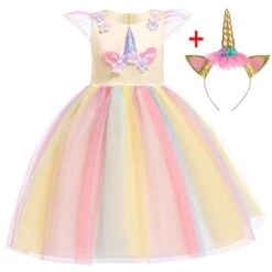 Unicorn Party Dresses For Girls -Unicorn Fashion 53383 woiztf