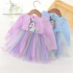 Cute Unicorn Princess Baby Dress