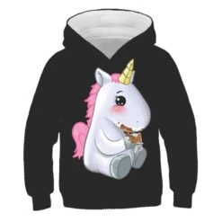 Sparkling Unicorn Black Hoodie 11 Sparkling Unicorn Black Hoodie -Unicorn Fashion 539285 psl8tx