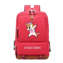 Unicorn Printing Laptop Backpack -Unicorn Fashion 55242 ikzmzz