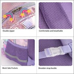 Unicorn Magical Rainbow Sequin Backpack -Unicorn Fashion 599048 fjzboe