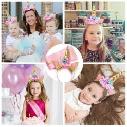 Baby Unicorn Headband With Satin Sash -Unicorn Fashion 59955 9lzakb