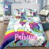 Personalized Custom Rainbow Unicorn Bedding Set -Unicorn Fashion 6 Patricia