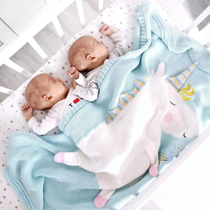 Unicorn Baby Infant Kids Soft Warm Blankets Bedding Props 5 Unicorn Baby Infant Kids Soft Warm Blankets Bedding Props - Image 3