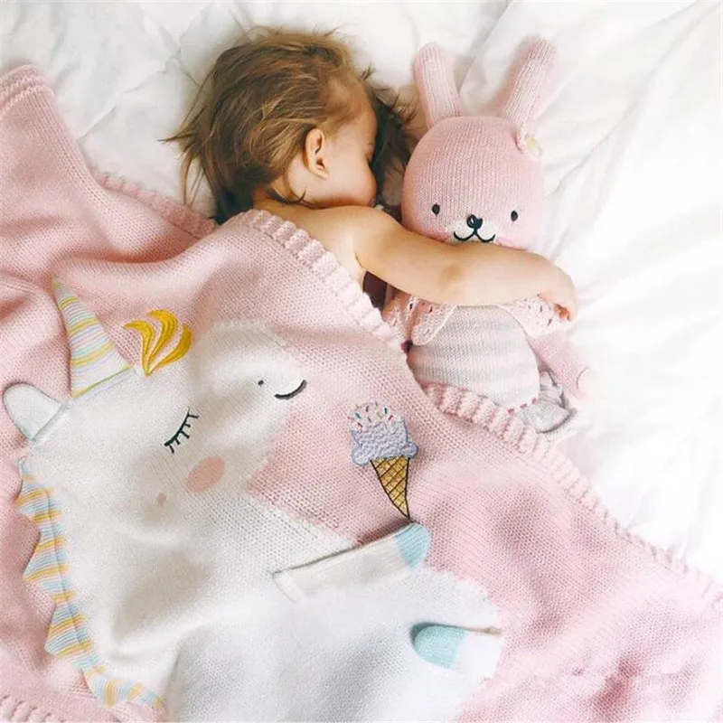 Unicorn Baby Infant Kids Soft Warm Blankets Bedding Props 3 Unicorn Baby Infant Kids Soft Warm Blankets Bedding Props