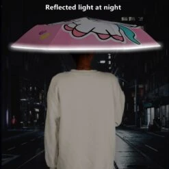 Automatic Glowing Unicorn Folding Umbrella -Unicorn Fashion 604196 oc2et8