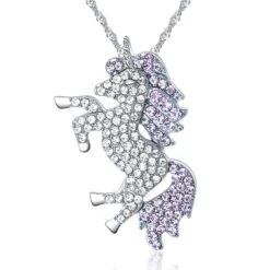 Cute Rainbow Unicorn Crystal Jewellry -Unicorn Fashion 60984 iwtgfc