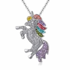 Cute Rainbow Unicorn Crystal Jewellry -Unicorn Fashion 60984 nepj6s