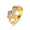 Temperament Unicorn Ring Alloy Crystal -Unicorn Fashion 60998 1yaczp