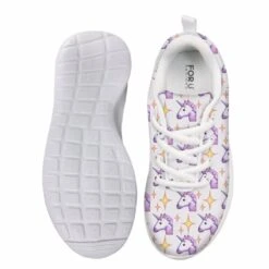 Unicorn Pattern Girls Sneakers -Unicorn Fashion 61038 9qgehg