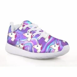 Unicorn Pattern Girls Sneakers