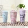 Double Layer Plastic Straw Mug -Unicorn Fashion 61683 jjw7g4