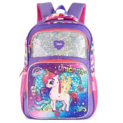 Sequins Unicorn School Bag With Large Capacity