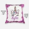 Personalized Unicorn Reversible Sequins Pillowcase 1 Personalized Unicorn Reversible Sequins Pillowcase -Unicorn Fashion 63412 l3r37z
