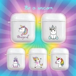 Rainbow Unicorn Airpods Casea