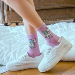 Cotton Unicorn Socks -Unicorn Fashion 65814 oj8k5c