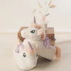 White Plush Unicorn Slippers -Unicorn Fashion 66485 2th1aw