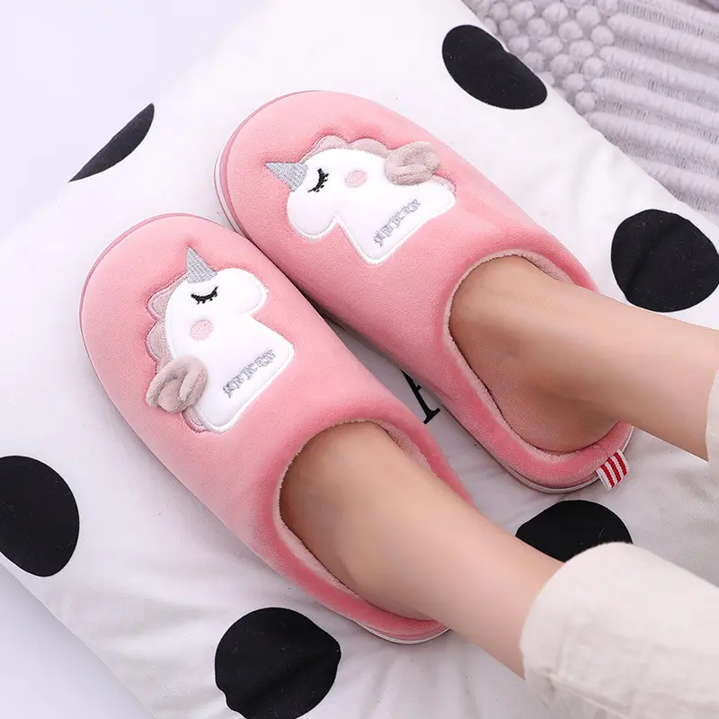 Plush Unicorn Slippers For Kids 3 Plush Unicorn Slippers For Kids
