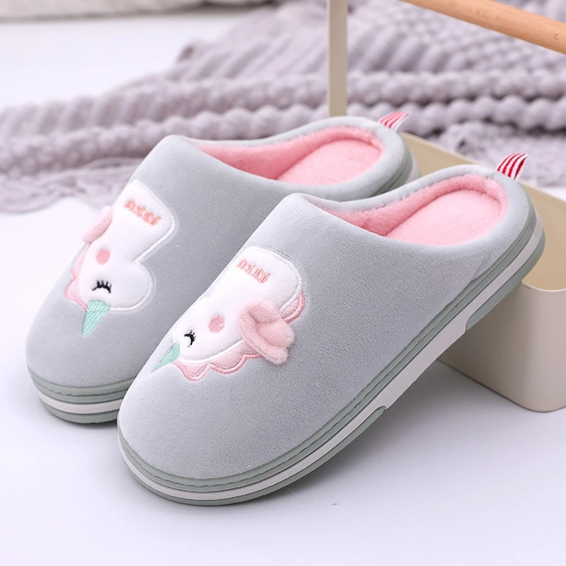 Plush Unicorn Slippers For Kids 5 Plush Unicorn Slippers For Kids - Image 3