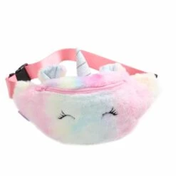 [ Arrival] Plush Tie-Dye Unicorn Waist Wallet Bag -Unicorn Fashion 68767 a2yn3c