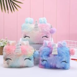 [ Arrival] Cute Tie-Dye Unicorn Plush Shoulder Bag/Purse